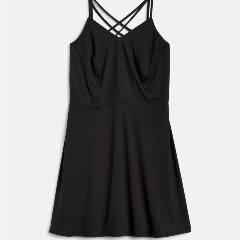 Elegant Black Strappy Dress